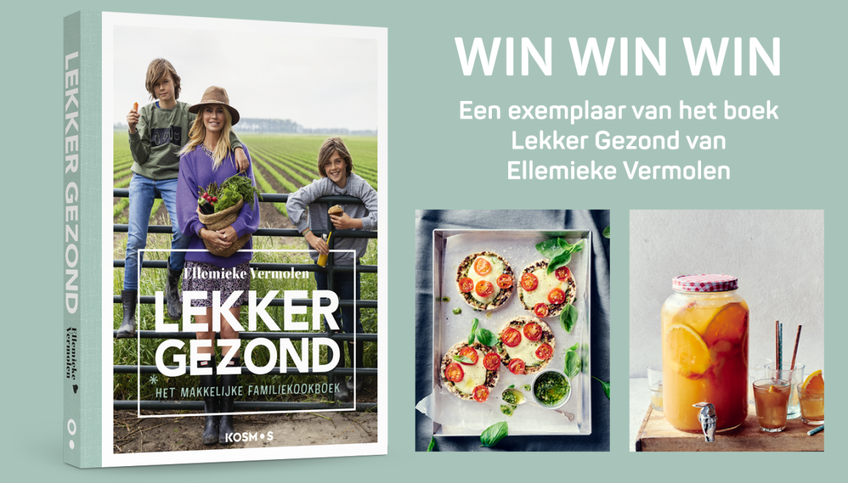 Win het boek 'Lekker Gezond' van Ellemieke Vermolen