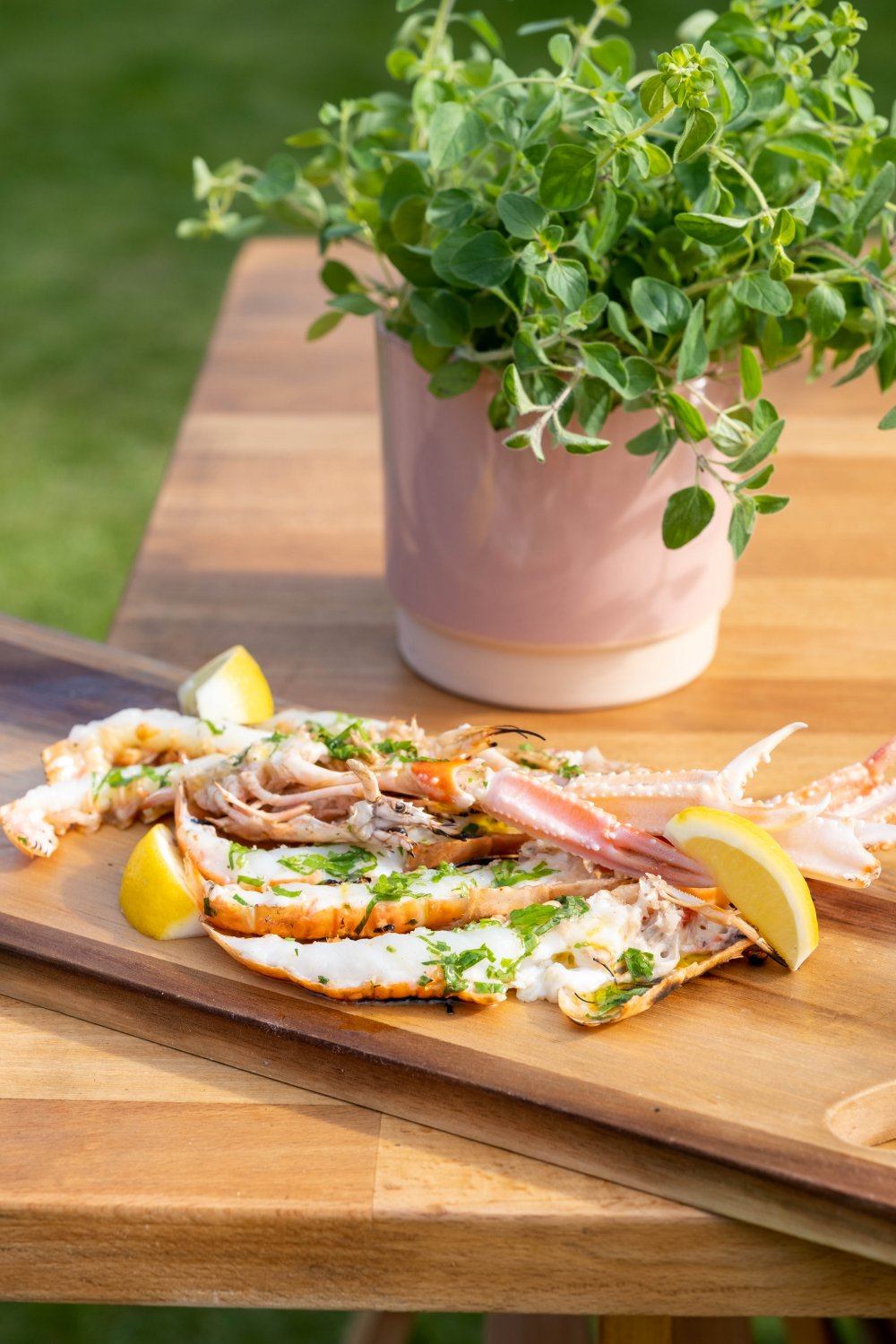 Langoustines op de barbecue