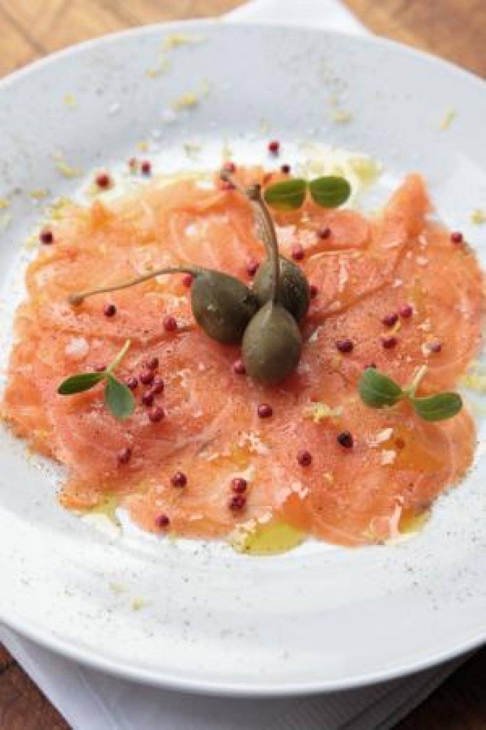 Carpaccio van zalm