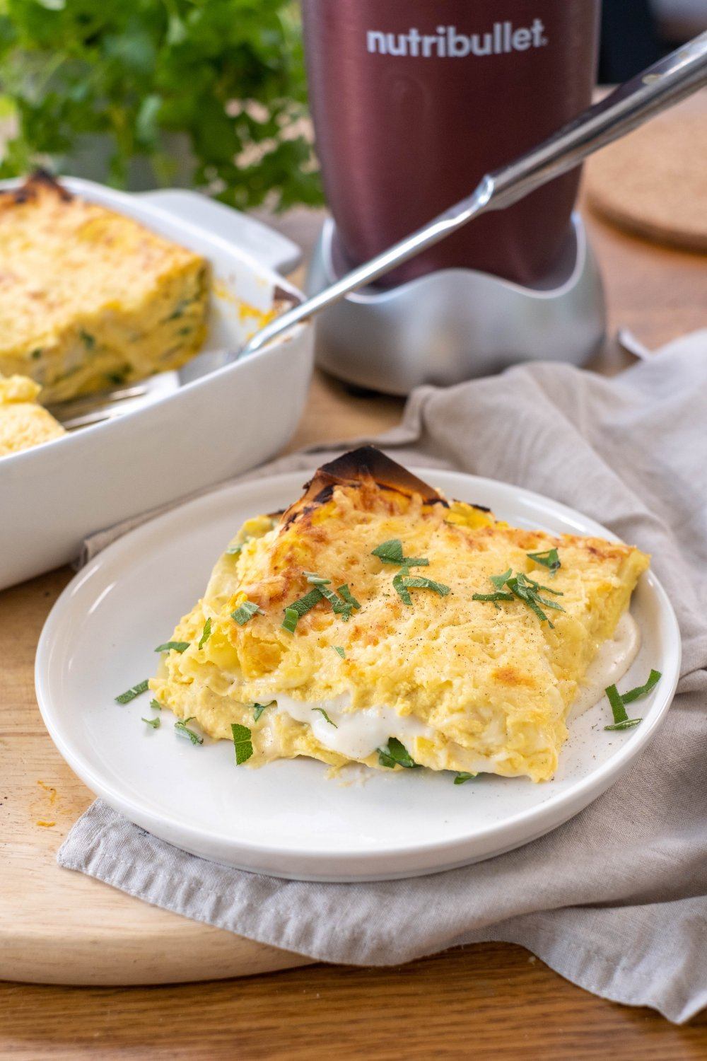 Pompoen-ricotta lasagne