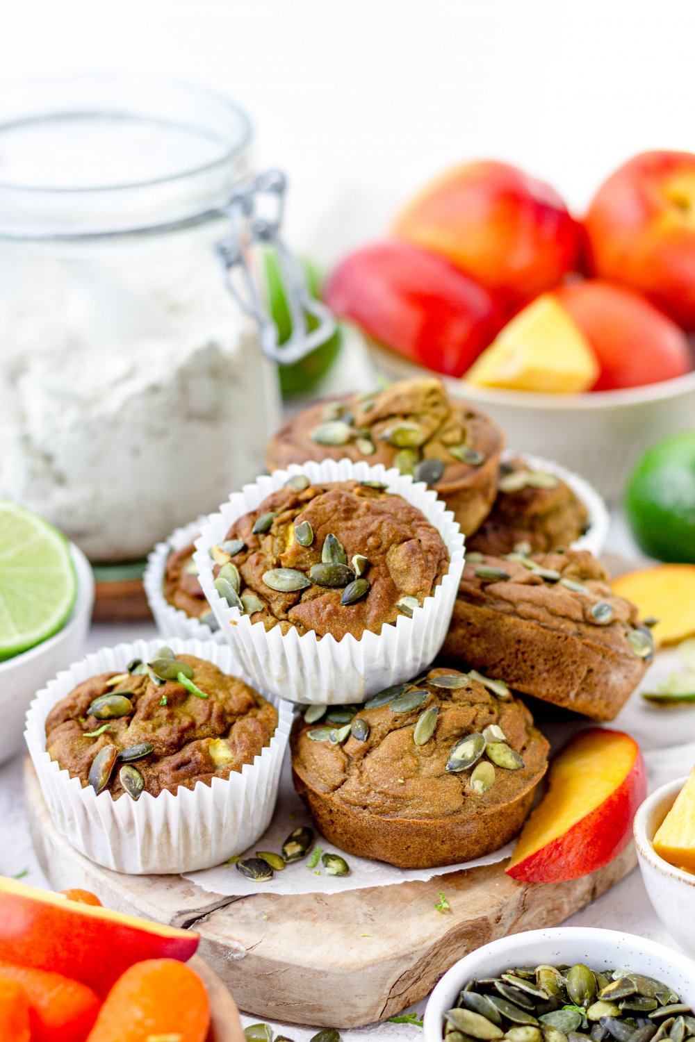 Ontbijtmuffins met groenten en abrikoos