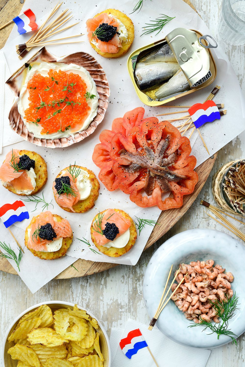 Hollandse borrelplank