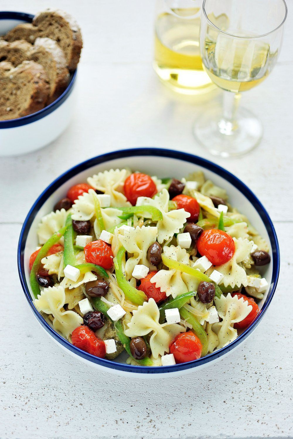 Farfalle met auberginesaus