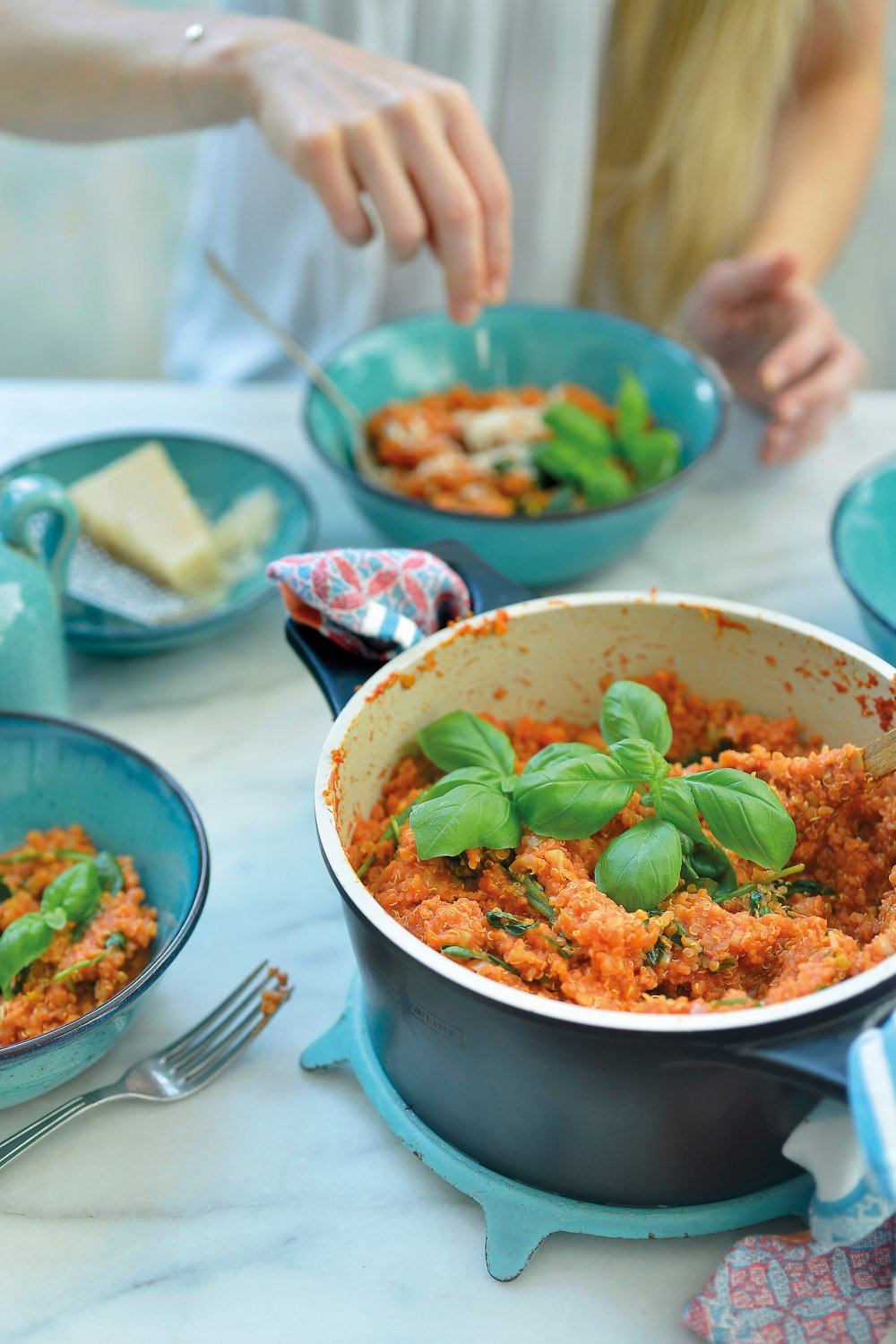 Quinotto met tomatensaus