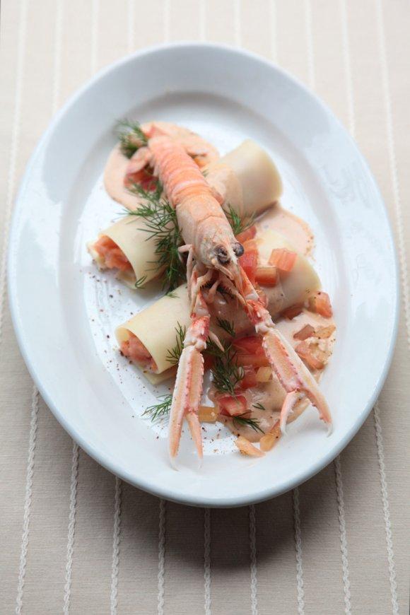 Langoustine canneloni