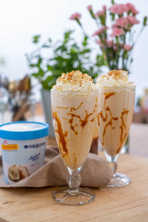 Salted caramel milkshake