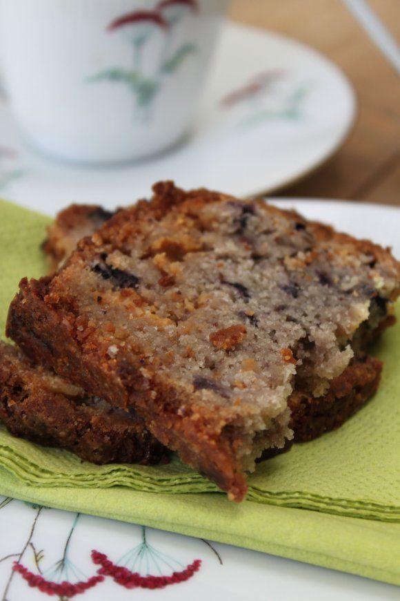 Brood met bosbessen en witte chocolade