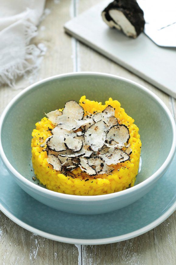 Risotto met saffraan en truffel