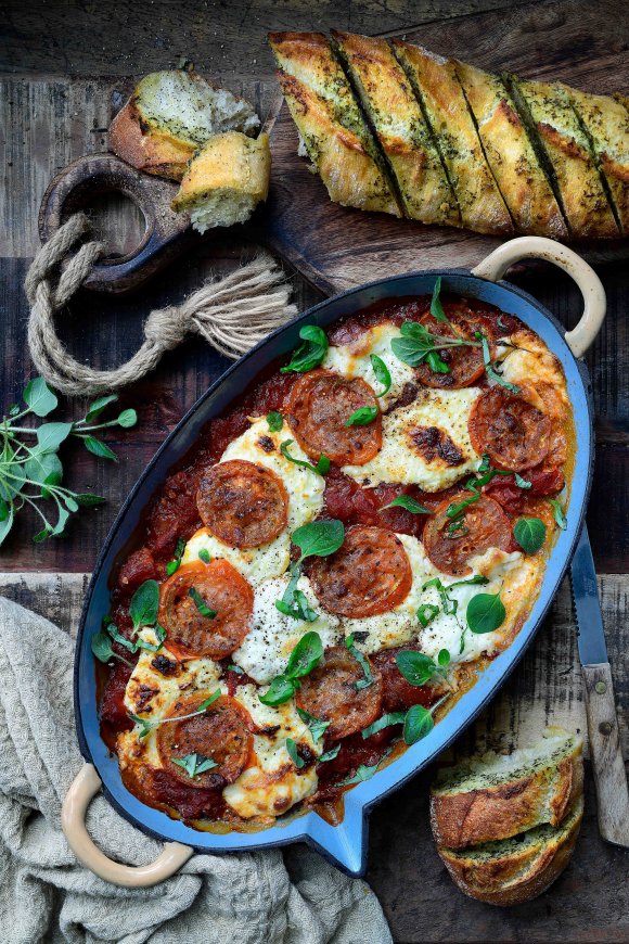 One pot margharita met ciabatta lookbroodjes