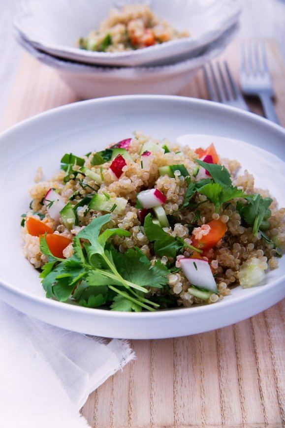 Bruschetta met gandaham en quinoasalade