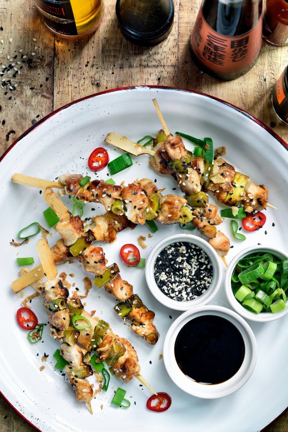 Oosterse yakitori spiesjes