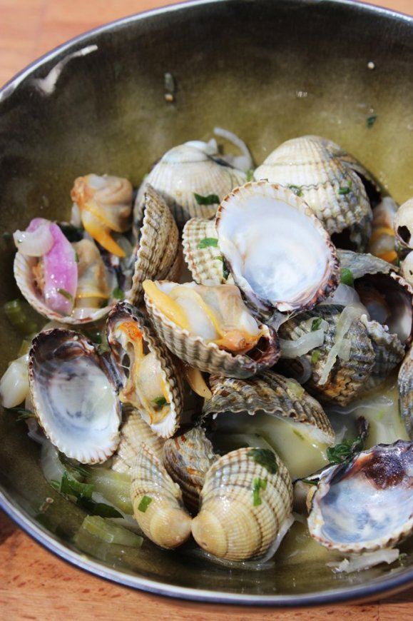 Papillot van kokkels en amandes