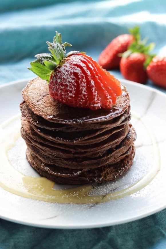 Chocolade-havermout pancakes