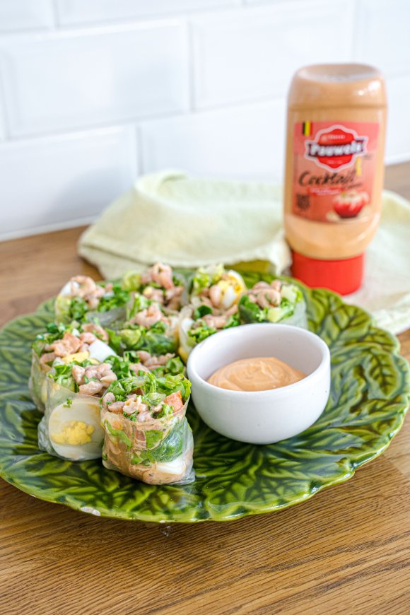 Garnaalcocktail springrolls