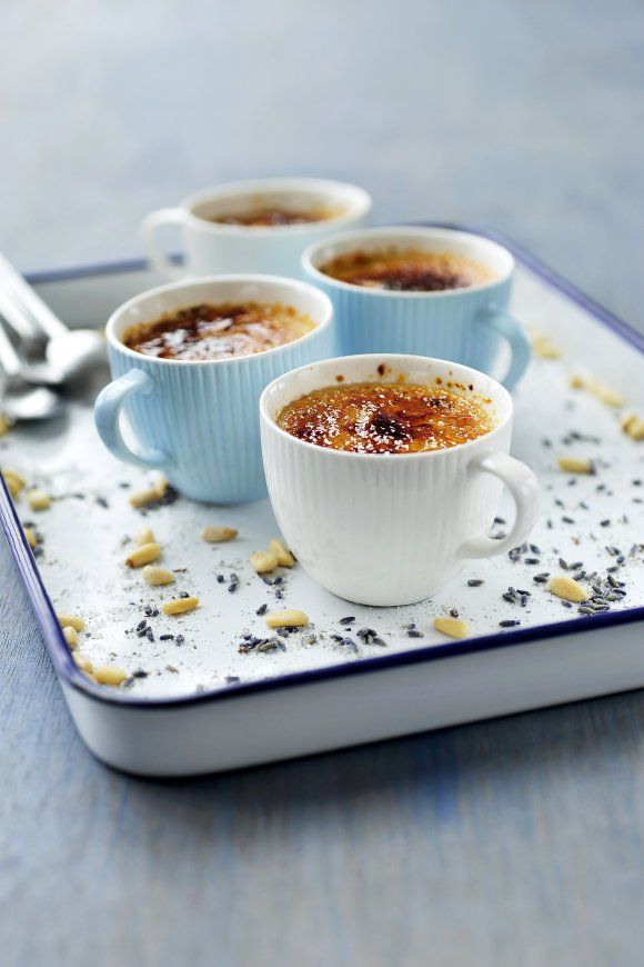 Crème brûlée van pijnboompitten