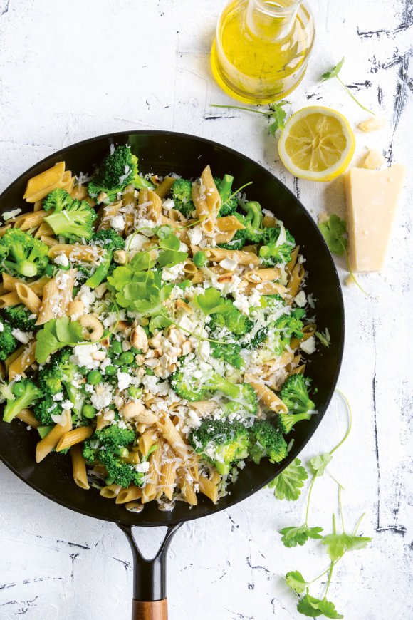 Volkoren penne met broccoli