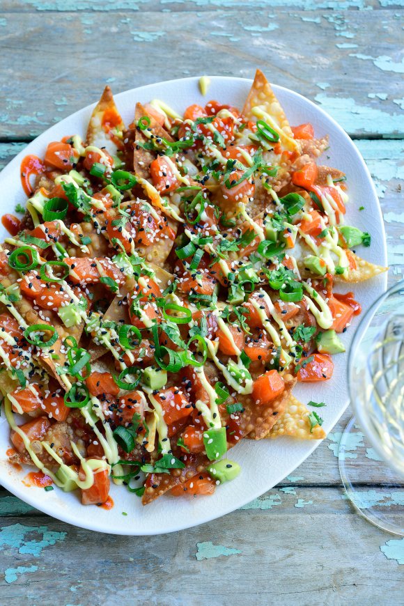 Wonton nacho's