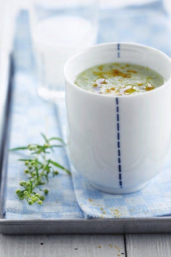 Venkel-courgettesoep met een vleugje ricard