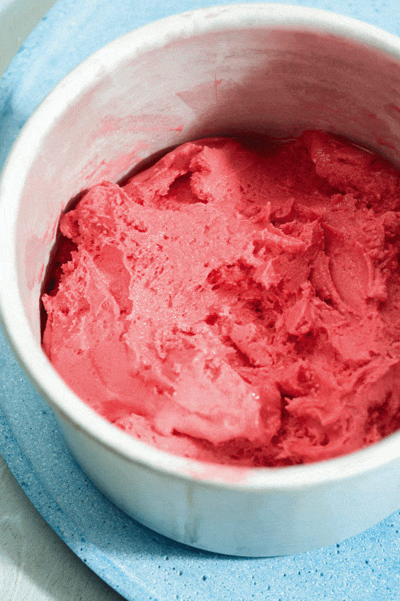 Aardbeiensorbet