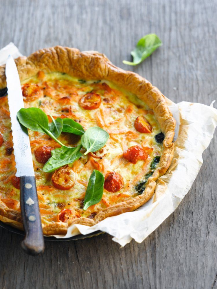 Recept Quiche Met Gerookte Zalm En Spinazie Njam