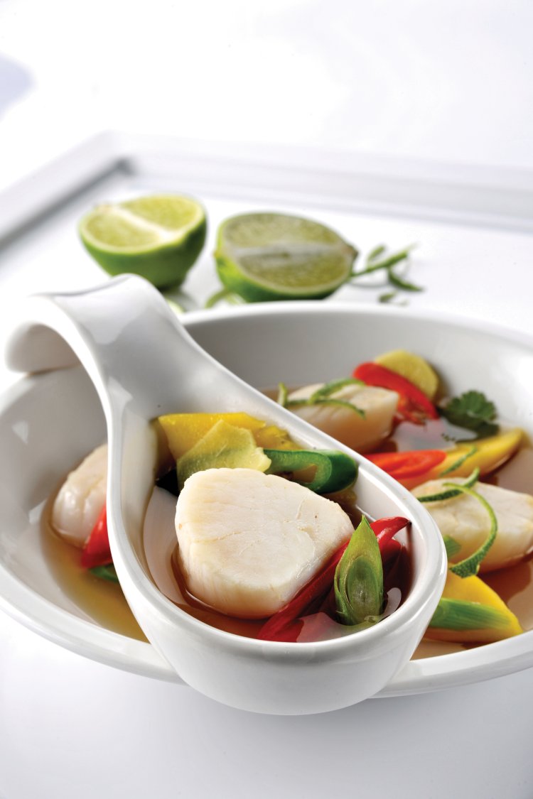 Recept "Thaise visbouillon met coquilles" njam!