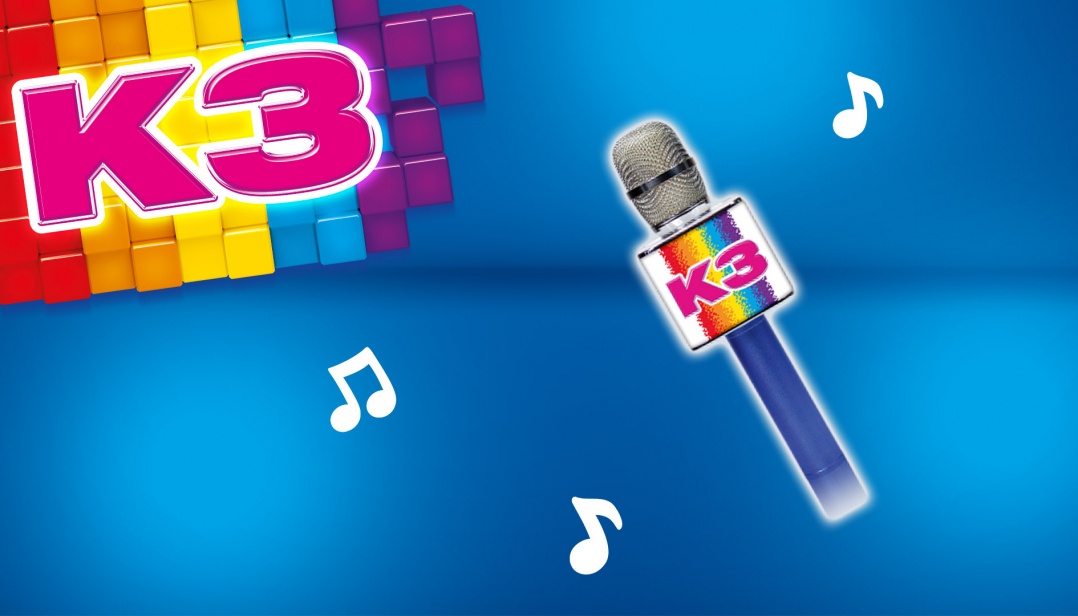 Win de gloednieuwe K3 microfoon
