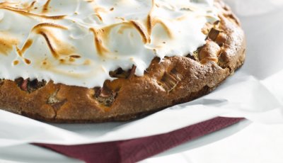 Rabarbertaart met meringue