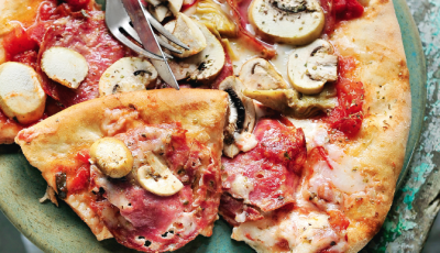 Recept Pizza Met Salami Artisjok En Champignons Njam