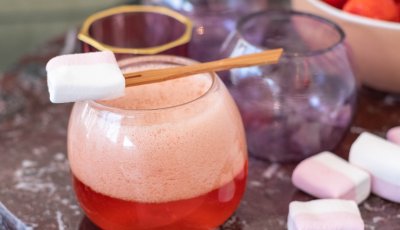 Marshmallow lemonade mocktail